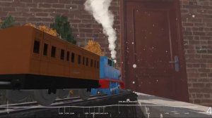 TOMY THOMAS - ANNIE CLARABEL - EXPRESS PASSENGER - LIGHT SNOW RIDE! - TRAINZ RAILROAD SIMULATOR