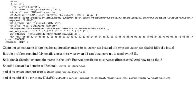 iRedMail: Going to spam when sending from Postfix to Hotmail and Can't use port 465 смотреть онлайн
