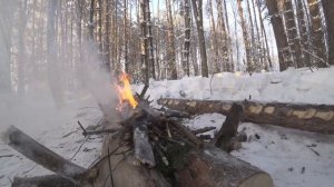 Константин жжот. Костёр нодья