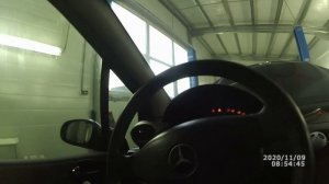 Мерседес КЛАССА А 140. Богатая смесь на холостых оборотах ошибка Р0170.mp4