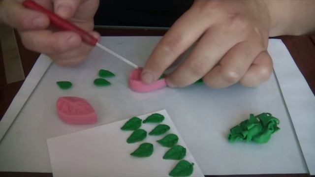 Листики из силиконового молда (полимерная глина) смотреть онлайн