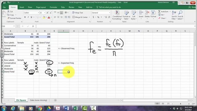 Chi Square Test for Independence in Excel 2016 смотреть онлайн