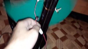 Самодельный вентилятор, из моторчика от принтера