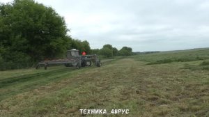 Заготовка сенажа в Елецком районе Весь цикл на видео Лето 2022 года