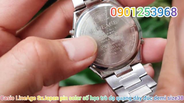 Đồng hồ CASIO LINEAGE SxJapan pin solar số học trò dạ quang lịch vạn niên thép đúc demi size38 650k смотреть онлайн