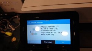 How to Find IP address from Printer -HP LaserJet M428,M479