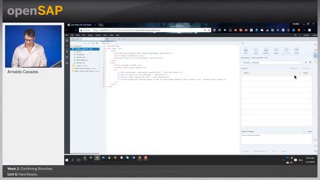 SAP Cloud Platform Git| SAPUI5 | Git | SAP Cloud. Week 2 Unit 6: Hard Resets
