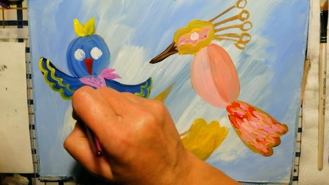 Как нарисовать Веселых птичек смотреть онлайн