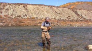 Fly Fishing. Somewhere near the border with Mongolia