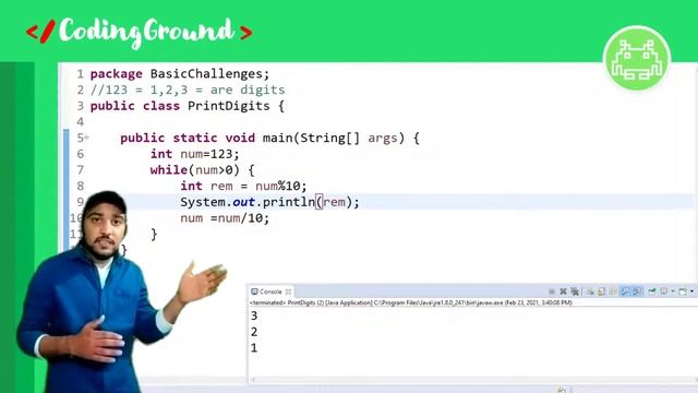 Print digits of a Number in Java | Count number of Digits in Java