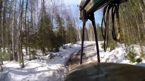 Вывозка леса. Последние дни. Апрель. Урал лесовоз.