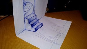 как рисовать 3D рисунок/How to draw a 3d image