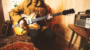 MARIA Lider 6-STRING Semi-Hollow archtop ES Electric Guitar Soviet Vintage USSR