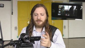 Работа с камерой Panasonic HC-V760 - настройка, подключение микрофона, съемка блога, интервью.