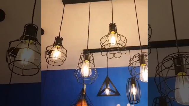 Светодиодный подвесной светильник в скандинавском ретро стиле, железный художественный светильник, смотреть онлайн