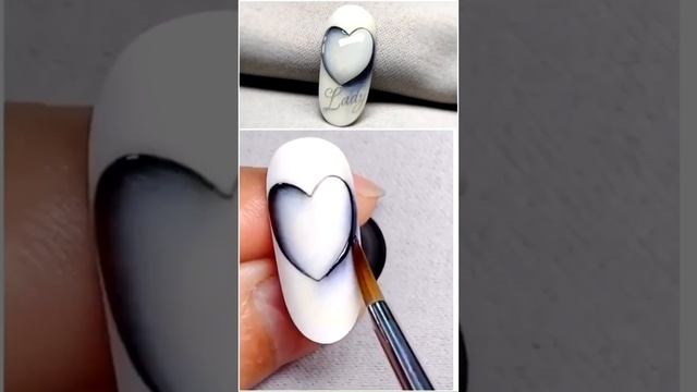 Дизайн ногтей рисование "Сердечко" ??? | Красивый дизайн ногтей, маникюр рисование на ногтях ❤