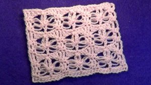 Ажурный узор с соломоновыми петлями