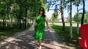 Вязаное летнее платье из хлопка, спицами