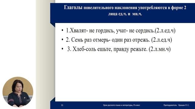 6й класс; Русский язык и литература; 