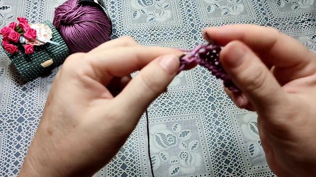 Летняя кофточка узором Незабудки. Мастер класс узора спицами.