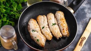 Рулетики из индейки в соусе