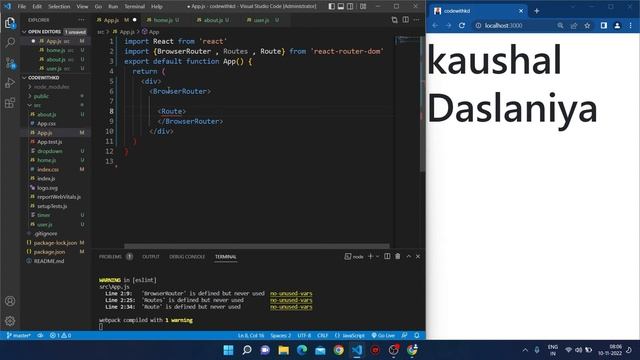 react router getting started | installation