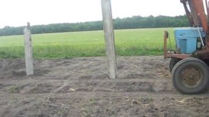 установка столбов