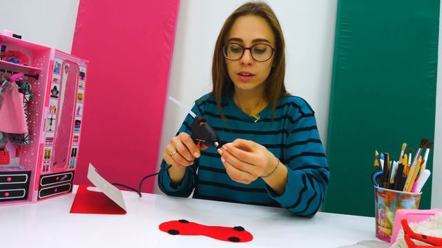 Супергеройская маска для сна, как у ЛедиБаг! Поделки своими руками смотреть онлайн