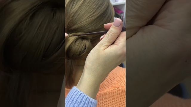 Даже из такой длины, можно сделать причёску ??? #обучениеприческам #свадебныепрически #sacduzumu