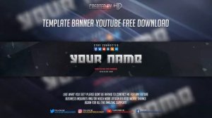 Houssem Designer | 2D Template Banner Youtube Photoshop cs6/cc Free Download