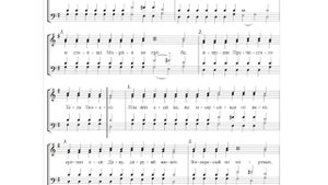 ? Тропарь воскресный, Глас 6 (все партии) Ангельския силы на гробе Твоем...