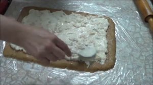 ВКУСНО БЕЗ ВЫПЕЧКИ. БЫСТРО! "Рулет из печенья"