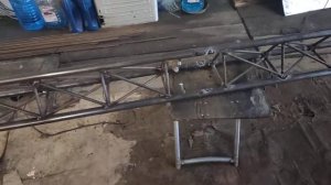 Самодельная треугольная мачта. 4,5 метра готовы!!!