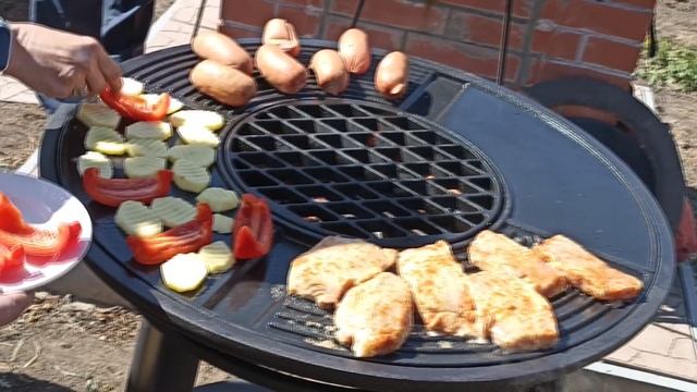 Очаг-гриль чугунный смотреть онлайн