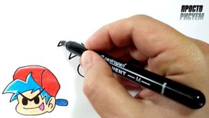 Как нарисовать БОЙФРЕНДА из игры Friday Night Funkin