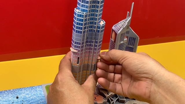 DIY Craft Instruction 3D Puzzle Cubicfun Dubai with LED смотреть онлайн