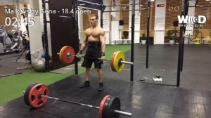 Malkovskiy Gena. Open 18.4 (162 reps)