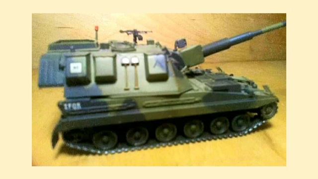Миниатюра 1:35. Английская тяжёлая САУ AS 90. смотреть онлайн
