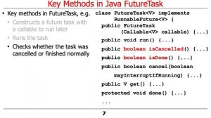 Java FutureTask: Key Methods