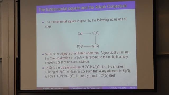 Wolfgang Lueck, Lecture 3: Some applications to 3-manifolds смотреть онлайн