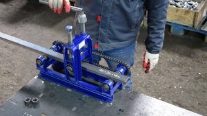 Профиль 40х20. Сгибаем на трубогибе Цепон ПРО с двумя зажимными винтами. Наборные шайбы. Инструкци