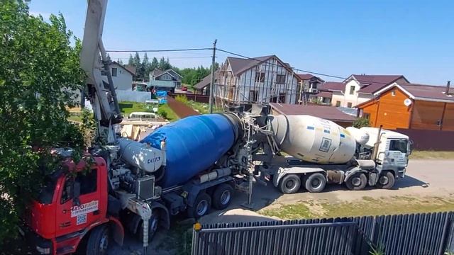 Дом из газобетона #монолит #ушп #домизгазобетона #заливкафундамента #плита #бетон #ростверк #заборы