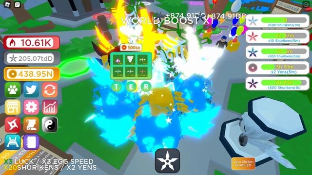 МОЩНЫЕ ПЕТЫ для КАЖДОГО в НИНДЗЯ КЛИКЕР Симулятор | МЕГА ОБНОВА Ninja Clicker Simulator Roblox смотреть онлайн