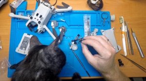 Dji Mini 3  PRO GPS не найден, стабилизатор заблокирован после небольшого падения.