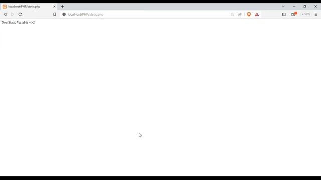 Static variable  in php | php tutorial #php #phptutorials