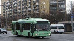 Троллейбус Могилёва БКМ 32102 (б.100) Маршрут 2-к Вокзал - Трансмаш
