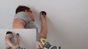 Делаем отверстия под точечные светильники