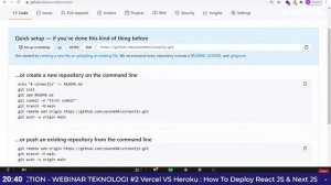 WEBINAR TEKNOLOGI "Vercel vs Heroku : How to Deploy React JS & Next Js"