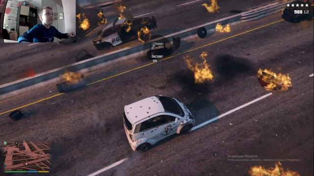 GTA 5. ПОГОНЯ И ПЕРЕСТРЕЛКА С КОПАМИ. смотреть онлайн