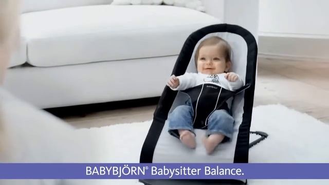 Детский шезлонг BabyBjorn Balance Soft Cotton смотреть онлайн